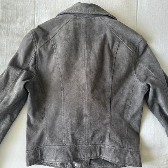 BLANKNYC grey suede moto jacket - Picture 9 of 10